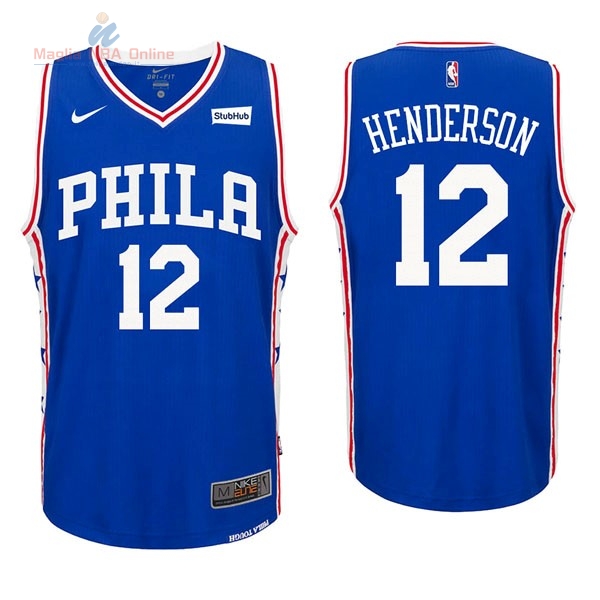 Acquista Maglia NBA Nike Philadelphia Sixers #12 T.J. McConnell Blu