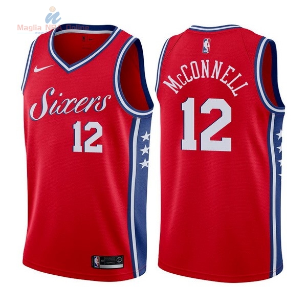 Acquista Maglia NBA Nike Philadelphia Sixers #12 T.J. McConnell Rosso Statement