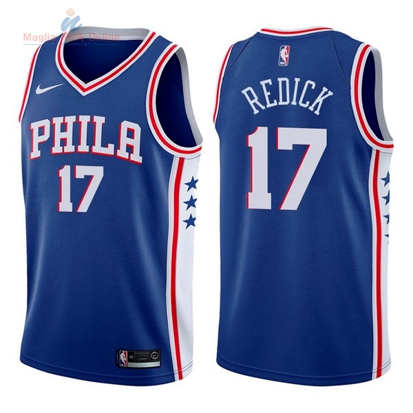 Acquista Maglia NBA Nike Philadelphia Sixers #17 JJ Redick Blu Icon
