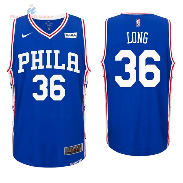 Acquista Maglia NBA Nike Philadelphia Sixers #36 Shawn Long Blu