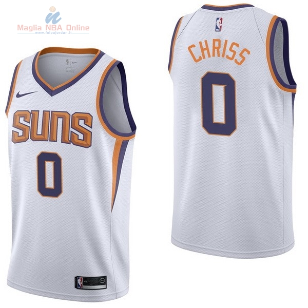 Acquista Maglia NBA Nike Phoenix Suns #0 Marquese Chriss Bianco Association