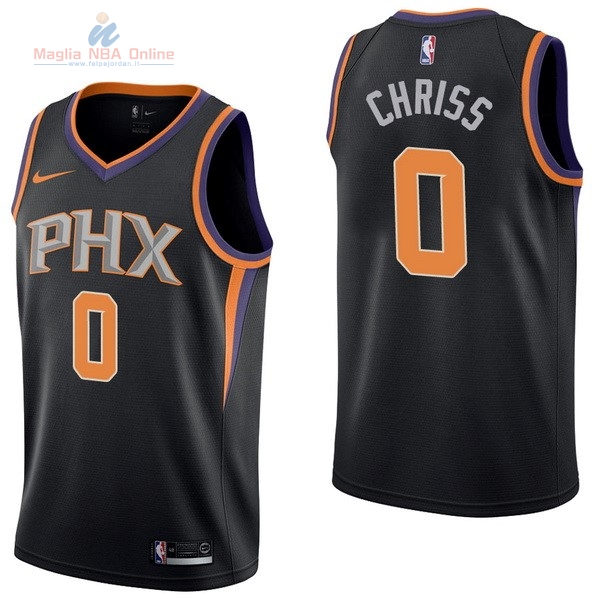 Acquista Maglia NBA Nike Phoenix Suns #0 Marquese Chriss Nero Statement