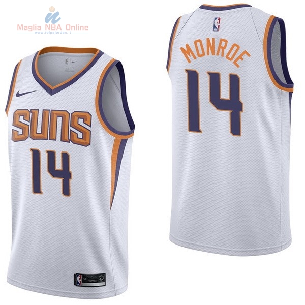 Acquista Maglia NBA Nike Phoenix Suns #14 Greg Monroe Bianco Association