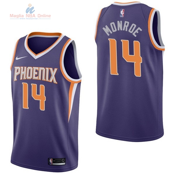 Acquista Maglia NBA Nike Phoenix Suns #14 Greg Monroe Porpora Icon