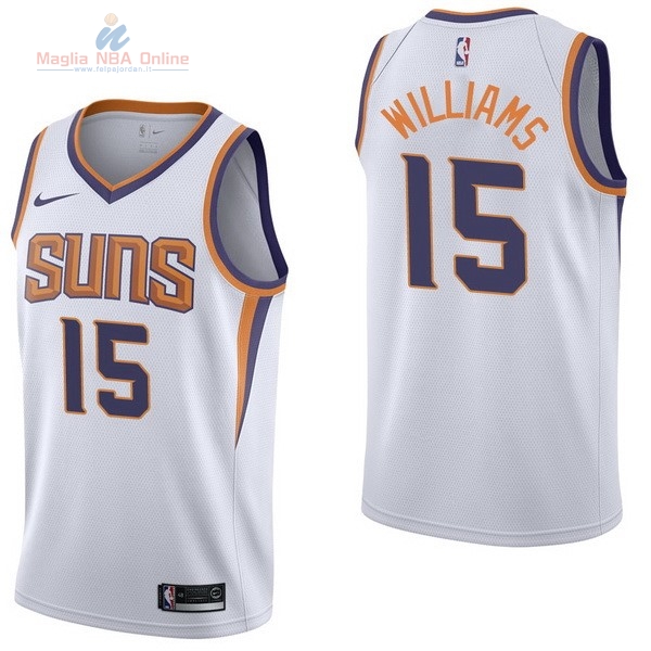 Acquista Maglia NBA Nike Phoenix Suns #15 Alan Williams Bianco Association