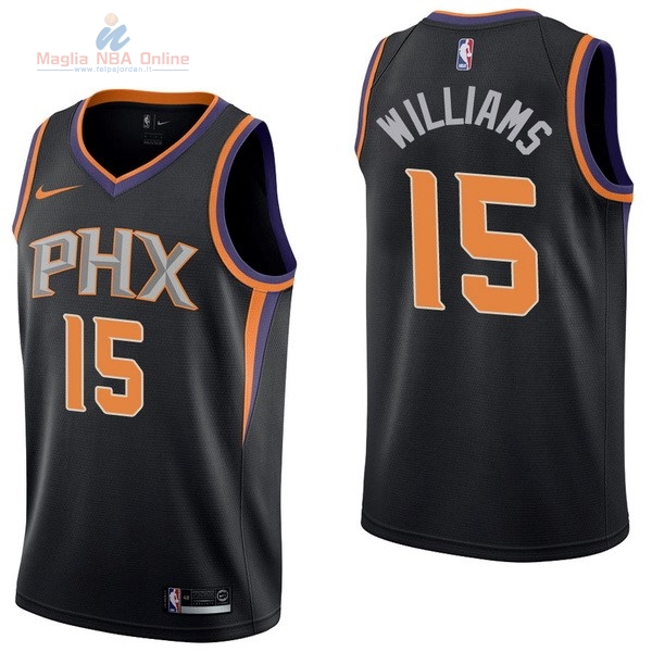 Acquista Maglia NBA Nike Phoenix Suns #15 Alan Williams Nero Statement