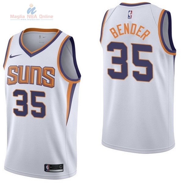 Acquista Maglia NBA Nike Phoenix Suns #35 Dragan Bender Bianco Association