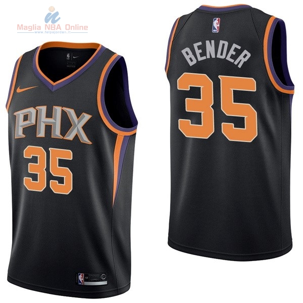 Acquista Maglia NBA Nike Phoenix Suns #35 Dragan Bender Nero Statement