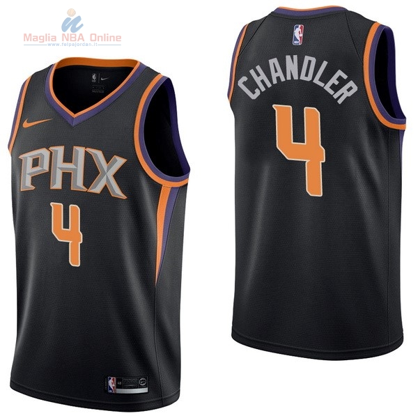 Acquista Maglia NBA Nike Phoenix Suns #4 Tyson Chandler Nero Statement