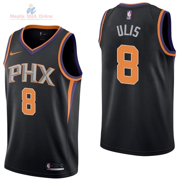 Acquista Maglia NBA Nike Phoenix Suns #8 Tyler Ulis Nero Statement