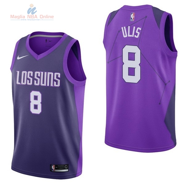 Acquista Maglia NBA Nike Phoenix Suns #8 Tyler Ulis Nike Porpora Città