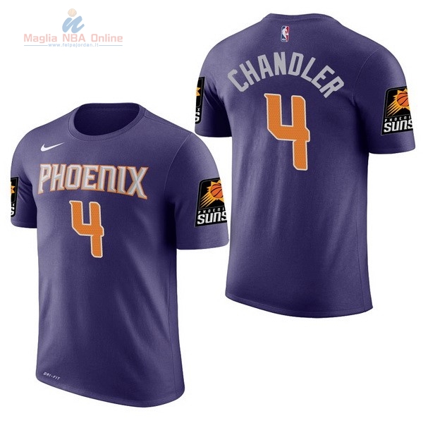 Acquista Maglia NBA Nike Phoenix Suns Manica Corta #4 Tyson Chandler Porpora