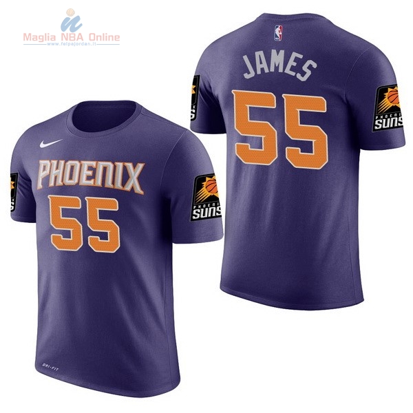 Acquista Maglia NBA Nike Phoenix Suns Manica Corta #55 Mike James Porpora