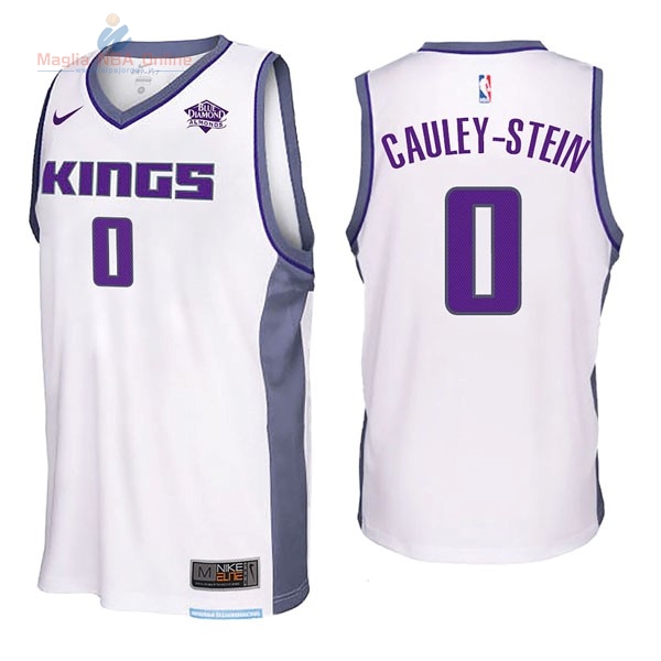 Acquista Maglia NBA Nike Sacramento Kings #0 Willie Cauley Stein Bianco