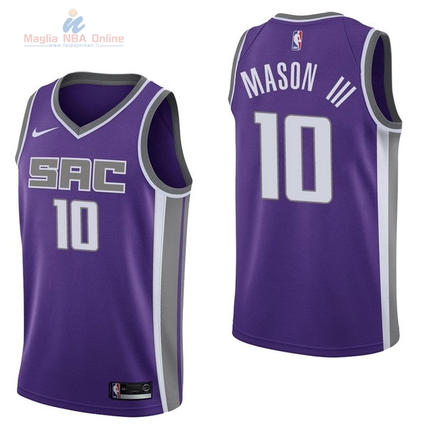 Acquista Maglia NBA Nike Sacramento Kings #10 Frank Mason III Porpora Icon