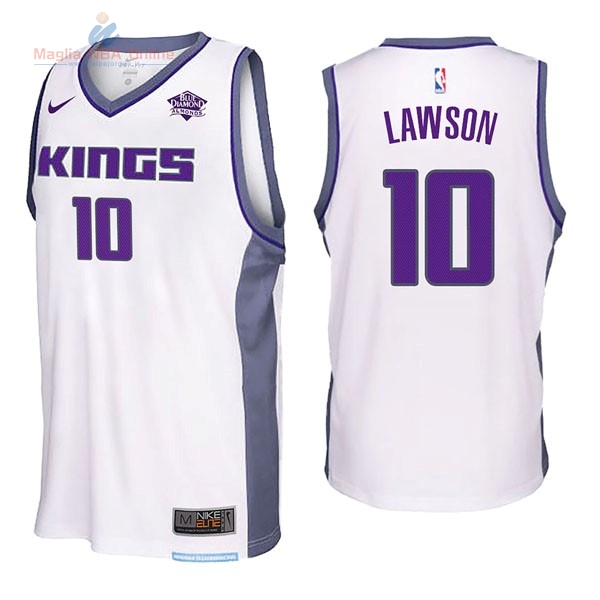 Acquista Maglia NBA Nike Sacramento Kings #10 Ty Lawson Bianco