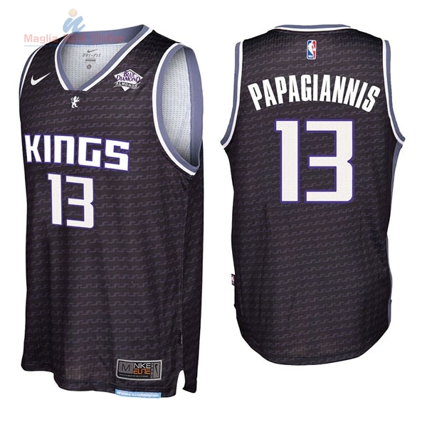 Acquista Maglia NBA Nike Sacramento Kings #13 Georgios Papagiannis Nero