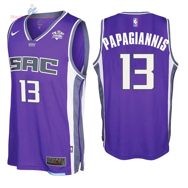 Acquista Maglia NBA Nike Sacramento Kings #13 Georgios Papagiannis Porpora