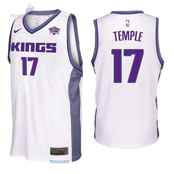 Acquista Maglia NBA Nike Sacramento Kings #17 Garrett Temple Bianco