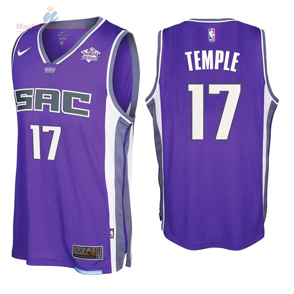 Acquista Maglia NBA Nike Sacramento Kings #17 Garrett Temple Porpora