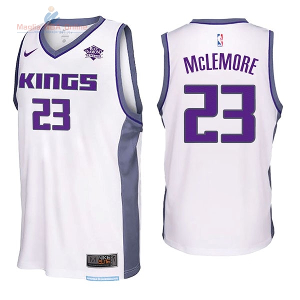 Acquista Maglia NBA Nike Sacramento Kings #23 Ben Mclemore Bianco