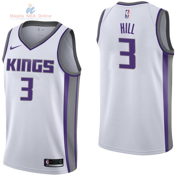 Acquista Maglia NBA Nike Sacramento Kings #3 George Hill Bianco Association