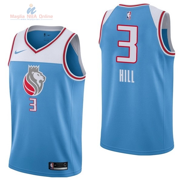 Acquista Maglia NBA Nike Sacramento Kings #3 George Hill Nike Blu Città