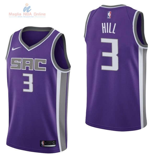 Acquista Maglia NBA Nike Sacramento Kings #3 George Hill Porpora Icon