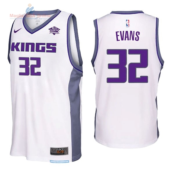 Acquista Maglia NBA Nike Sacramento Kings #32 Tyreke Evans Bianco