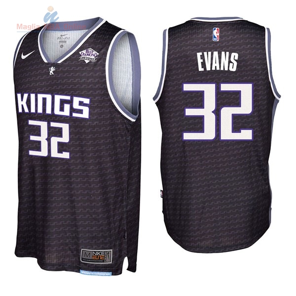 Acquista Maglia NBA Nike Sacramento Kings #32 Tyreke Evans Nero