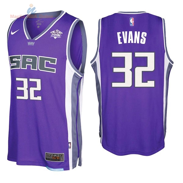Acquista Maglia NBA Nike Sacramento Kings #32 Tyreke Evans Porpora