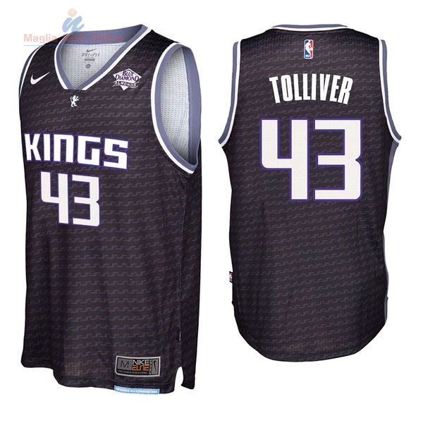 Acquista Maglia NBA Nike Sacramento Kings #43 Anthony Tolliver Nero