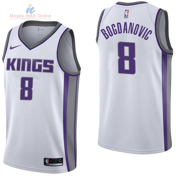 Acquista Maglia NBA Nike Sacramento Kings #8 Bogdan Bogdanovic Bianco Association