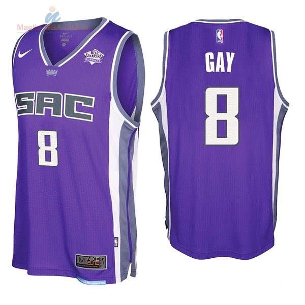 Acquista Maglia NBA Nike Sacramento Kings #8 Rudy Gay Porpora