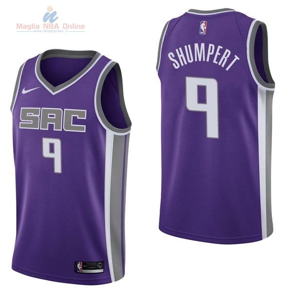 Acquista Maglia NBA Nike Sacramento Kings #9 Iman Shumpert Porpora Icon