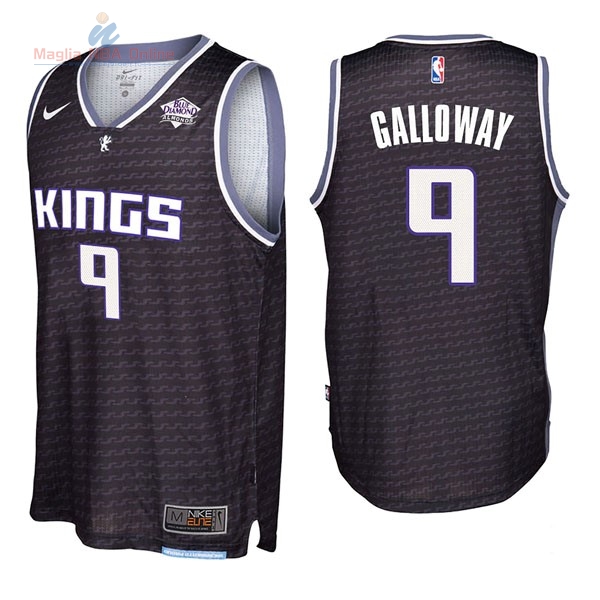 Acquista Maglia NBA Nike Sacramento Kings #9 Langston Galloway Nero