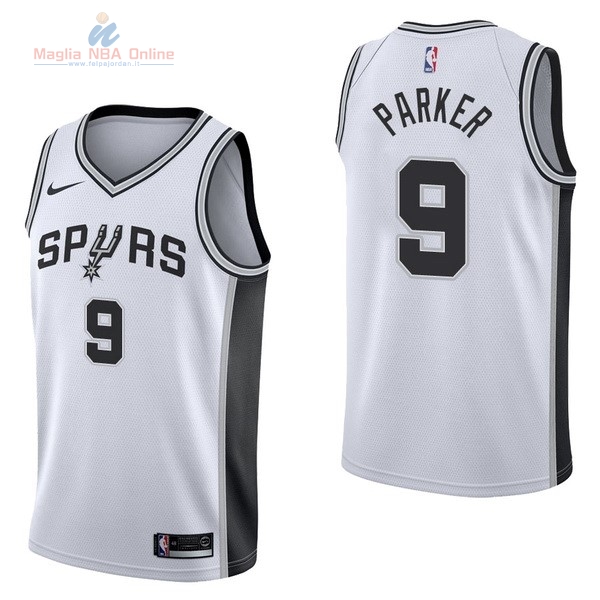 Acquista Maglia NBA Nike San Antonio Spurs #9 Tony Parker Bianco Association