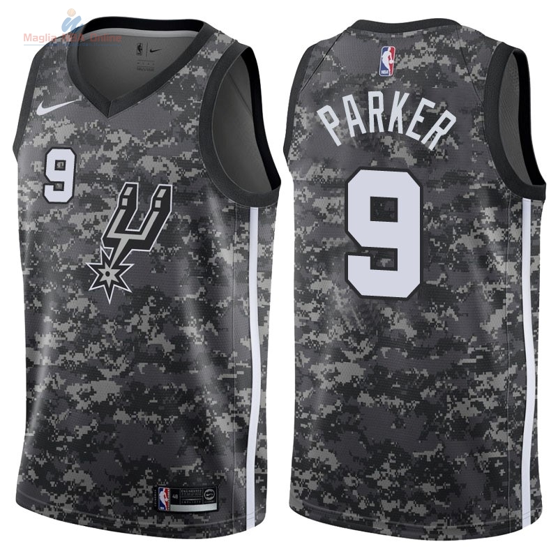 Acquista Maglia NBA Nike San Antonio Spurs #9 Tony Parker Nike Camouflage Città