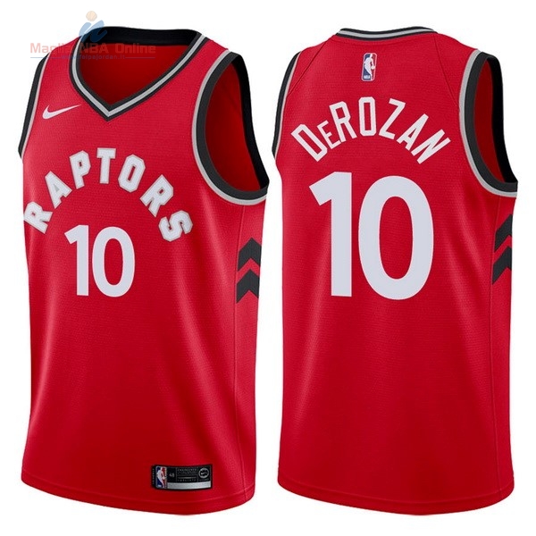 Acquista Maglia NBA Nike Toronto Raptors #10 DeMar DeRozan Rosso Icon