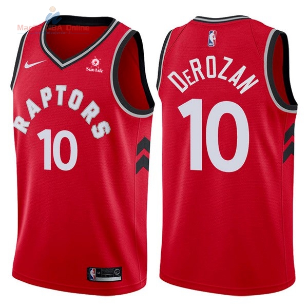 Acquista Maglia NBA Nike Toronto Raptors #10 DeMar DeRozan Rosso