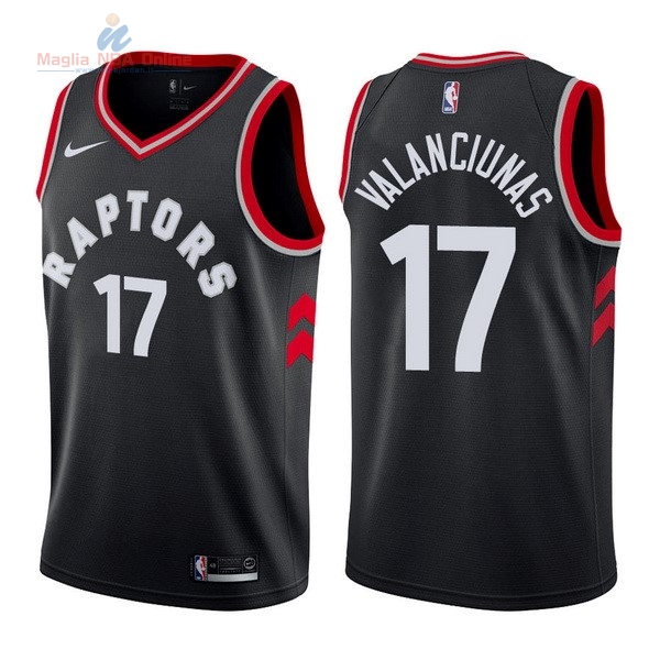 Acquista Maglia NBA Nike Toronto Raptors #17 Jonas Valanciunas Nero Statement