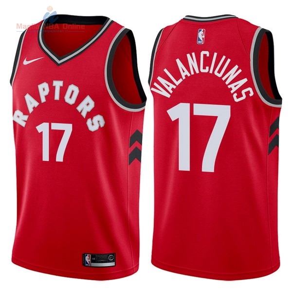 Acquista Maglia NBA Nike Toronto Raptors #17 Jonas Valanciunas Rosso Icon