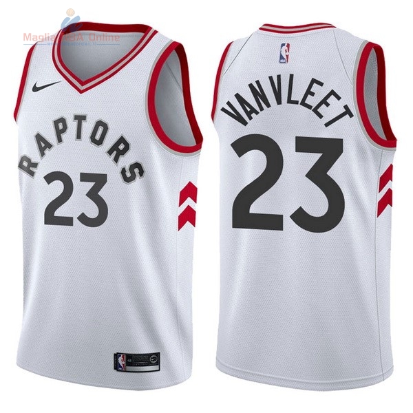 Acquista Maglia NBA Nike Toronto Raptors #23 Fred VanVleet Bianco Association