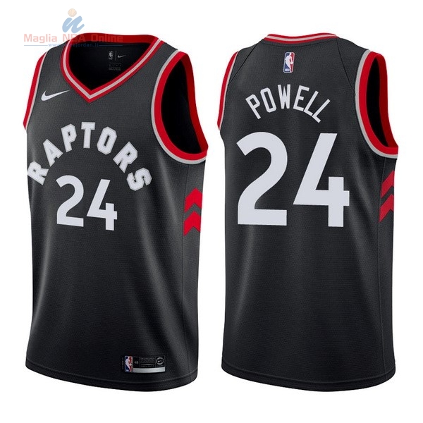 Acquista Maglia NBA Nike Toronto Raptors #24 Norman Powell Nero Statement