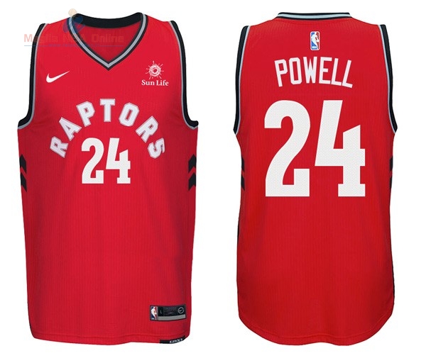 Acquista Maglia NBA Nike Toronto Raptors #24 Norman Powell Rosso