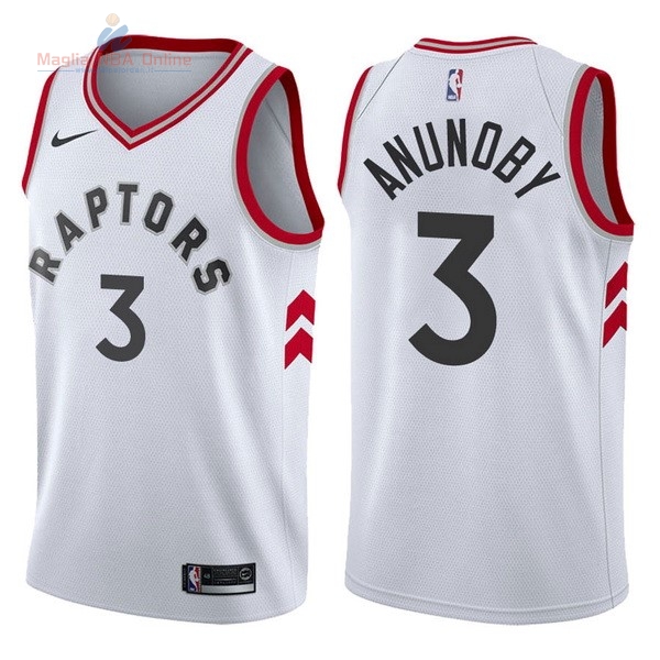 Acquista Maglia NBA Nike Toronto Raptors #3 OG Anunoby Bianco Association