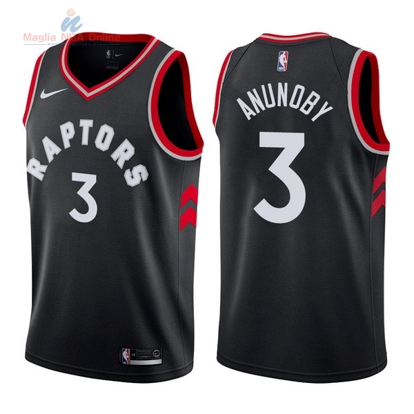 Acquista Maglia NBA Nike Toronto Raptors #3 OG Anunoby Nero Statement