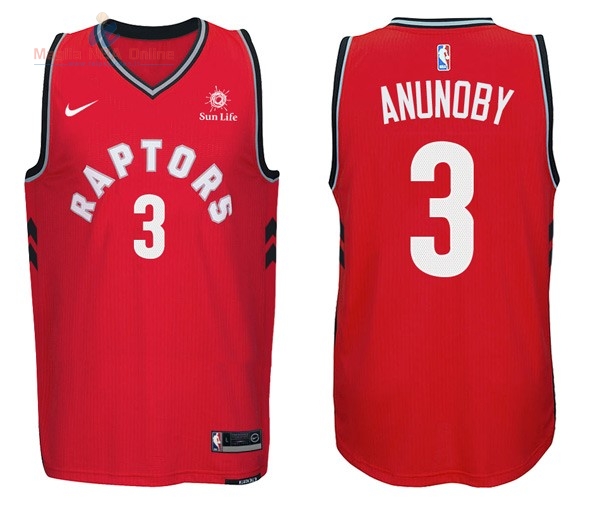 Acquista Maglia NBA Nike Toronto Raptors #3 OG Anunoby Rosso