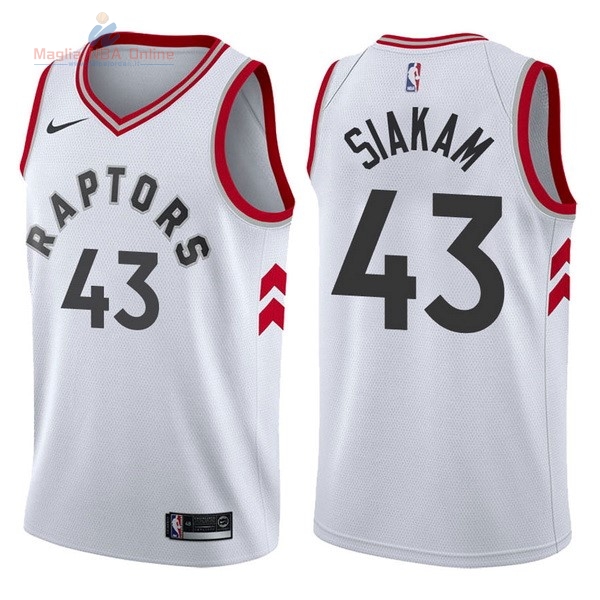 Acquista Maglia NBA Nike Toronto Raptors #43 Pascal Siakam Bianco Association