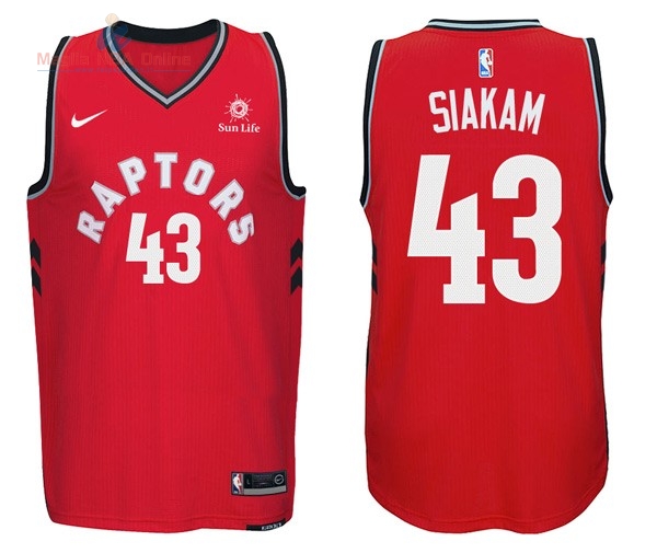 Acquista Maglia NBA Nike Toronto Raptors #43 Pascal Siakam Rosso